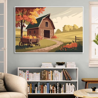 Wichita Rustic Charm Sitting Room - White Canvas Wall Art