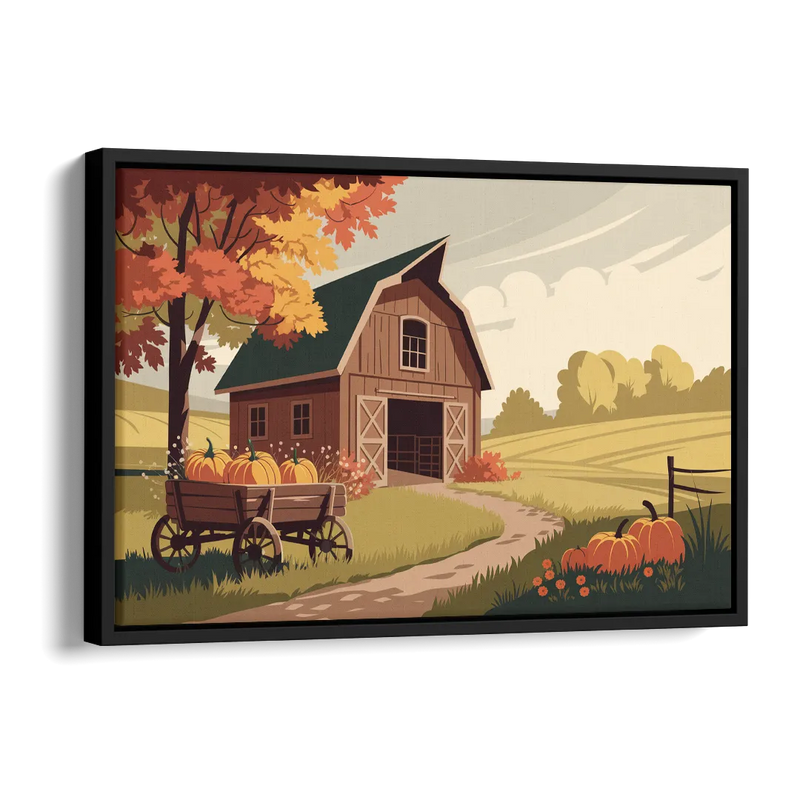 Wichita Rustic Charm Side - Black Canvas Wall Art