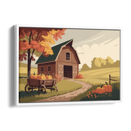 Wichita Rustic Charm Side - White Canvas Wall Art