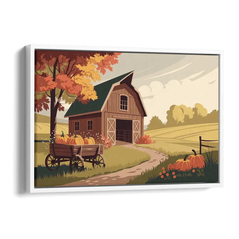 Wichita Rustic Charm Side - White Canvas Wall Art