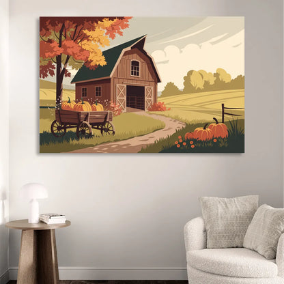 Wichita Rustic Charm Living Room - Canvas Wall Art