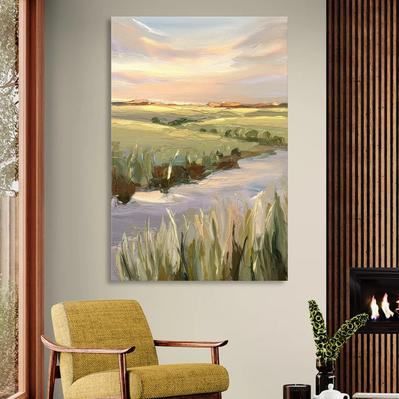 Wichita Scenic Horizons Living Room - Canvas Wall Art