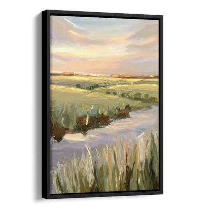 Wichita Scenic Horizons Side - Black Canvas Wall Art