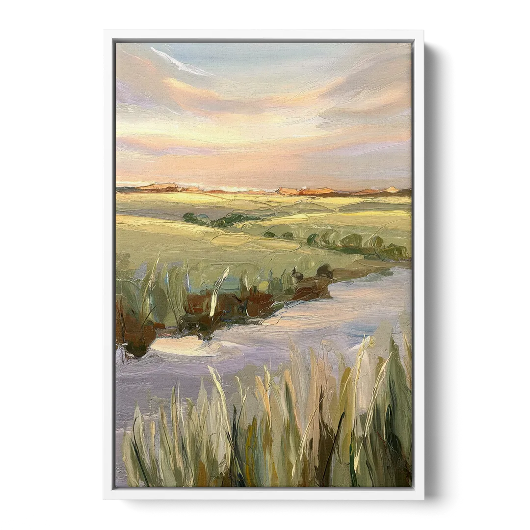 Wichita Scenic Horizons Front - White Canvas Wall Art