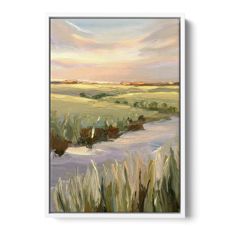 Wichita Scenic Horizons Front - White Canvas Wall Art