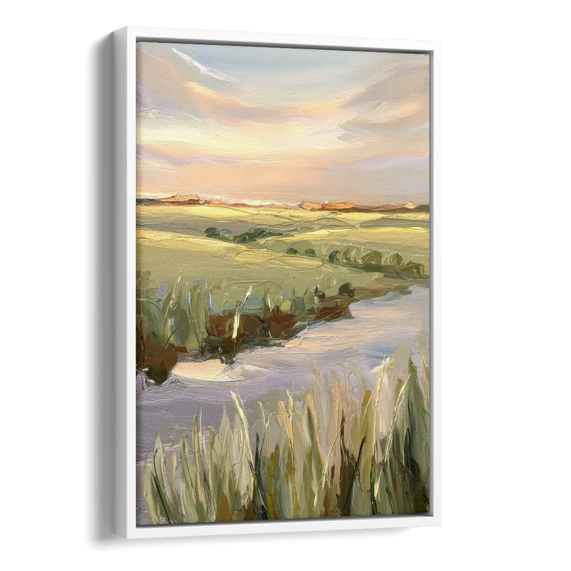 Wichita Scenic Horizons Side - White Canvas Wall Art