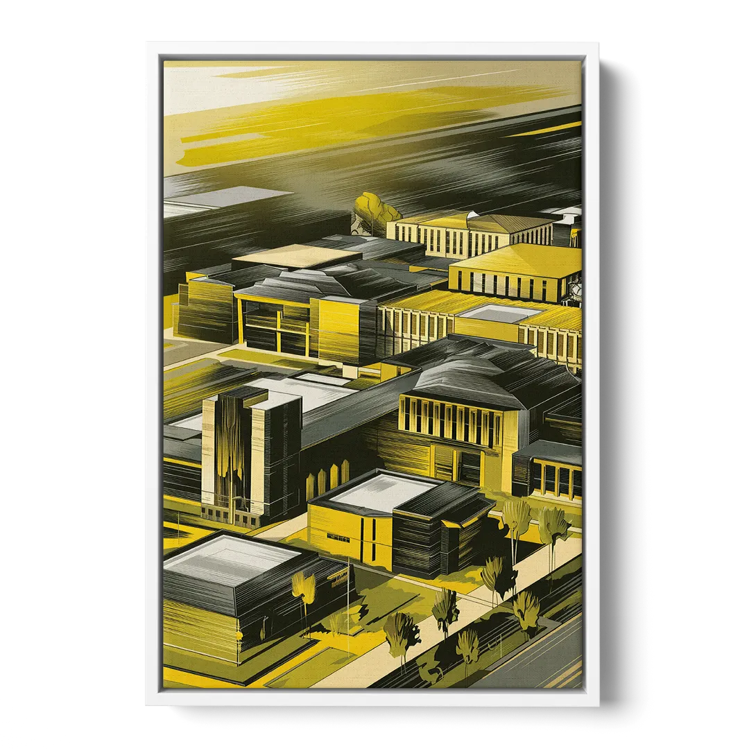 Wichita State Shockers Pride Front - White Canvas Wall Art