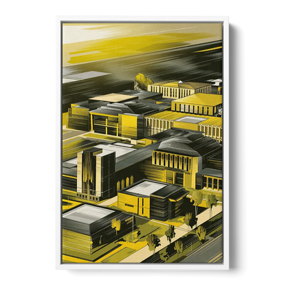 Wichita State Shockers Pride Front - White Canvas Wall Art