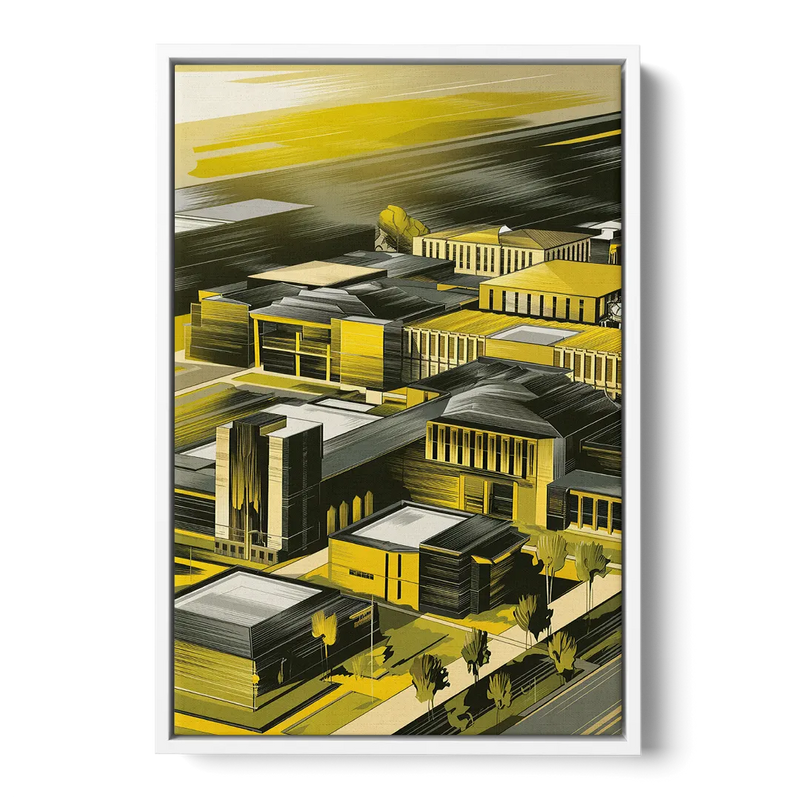 Wichita State Shockers Pride Front - White Canvas Wall Art