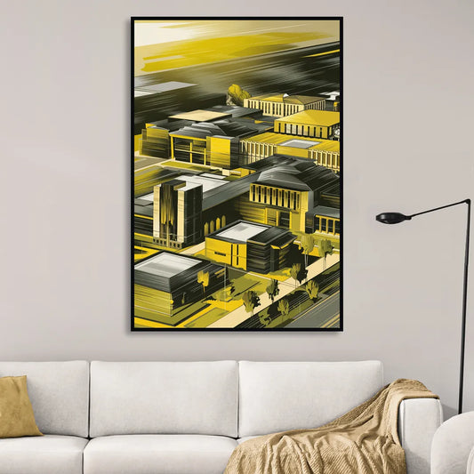 Wichita State Shockers Pride Living Room - Black Canvas Wall Art