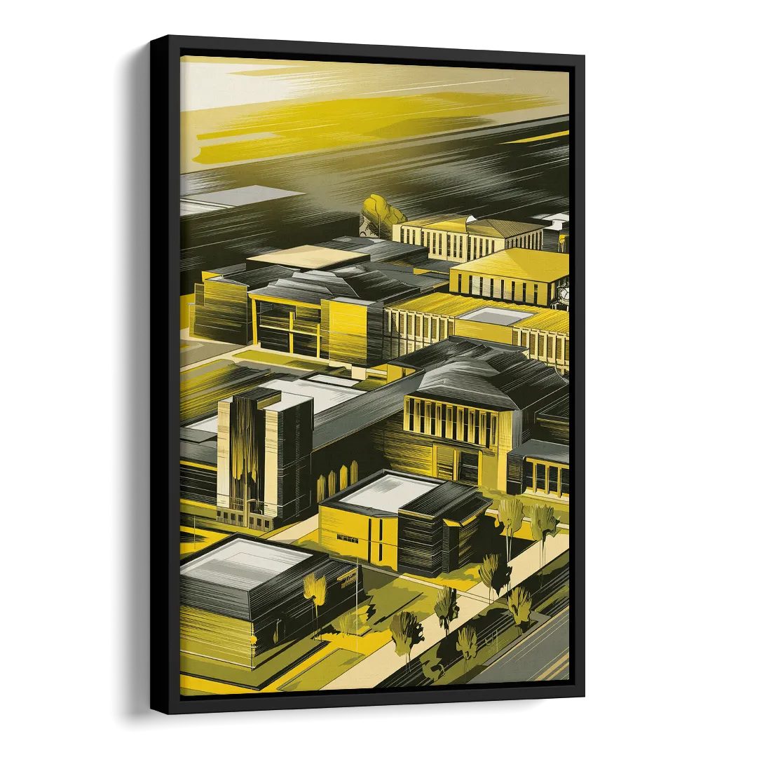 Wichita State Shockers Pride Side - Black Canvas Wall Art