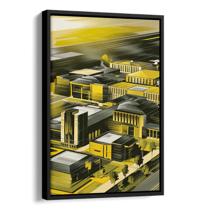 Wichita State Shockers Pride Side - Black Canvas Wall Art