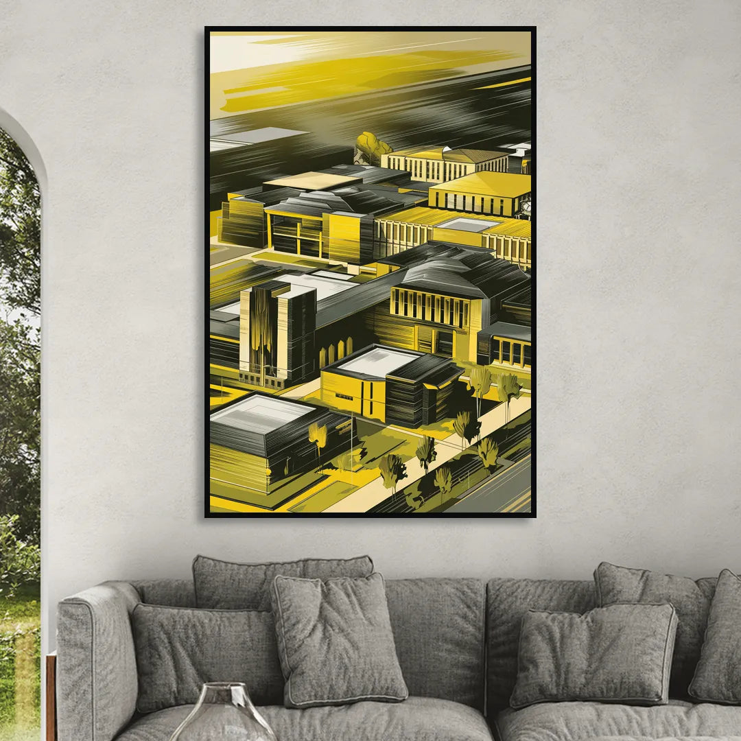 Wichita State Shockers Pride Sitting Room - Black Canvas Wall Art