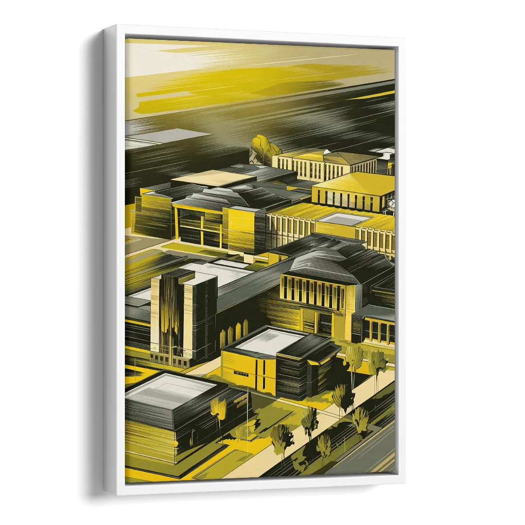 Wichita State Shockers Pride Side - White Canvas Wall Art