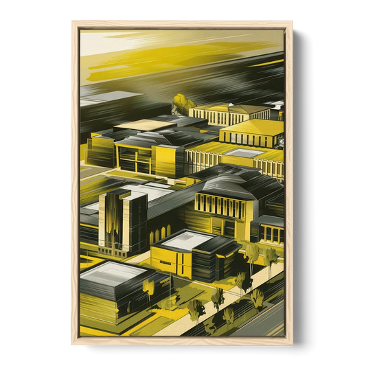 Wichita State Shockers Pride - Oak Framed Canvas Wall Art - Front