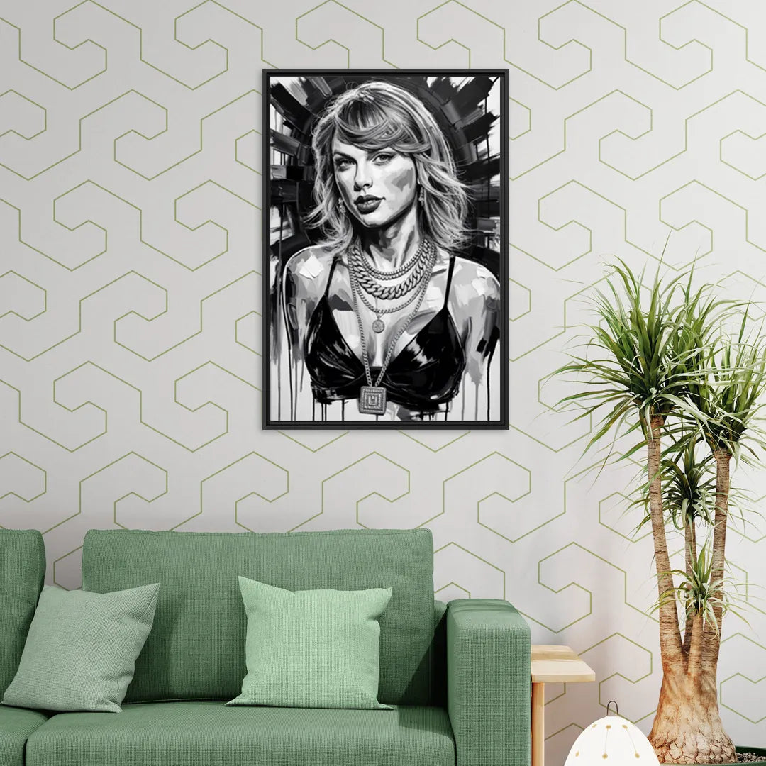 Wild Dreams 2.0 - Living Room Black Frame Canvas