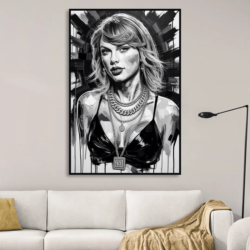 Wild Dreams 2.0 Sitting Room - Black Canvas Wall Art