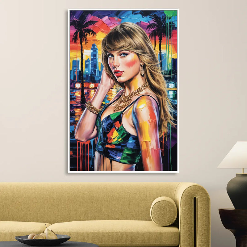 Wild Dreams Sitting Room - White Canvas Wall Art