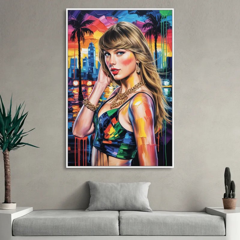 Wild Dreams Living Room - White Canvas Wall Art