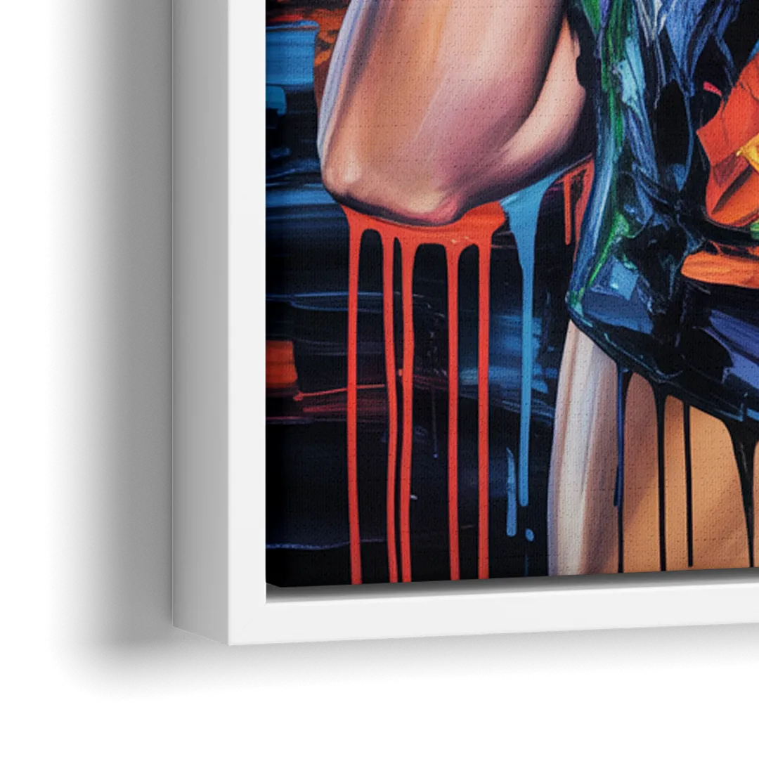 Wild Dreams - Close-Up White Frame Canvas