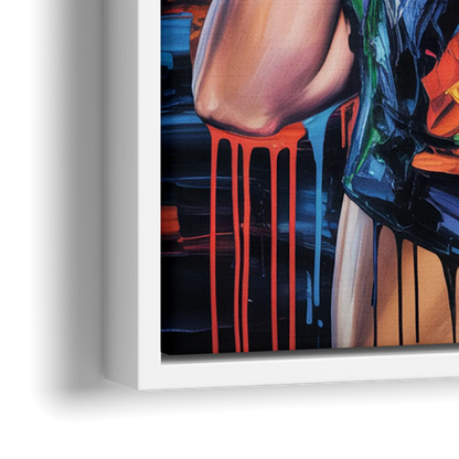 Wild Dreams - Close-Up White Frame Canvas