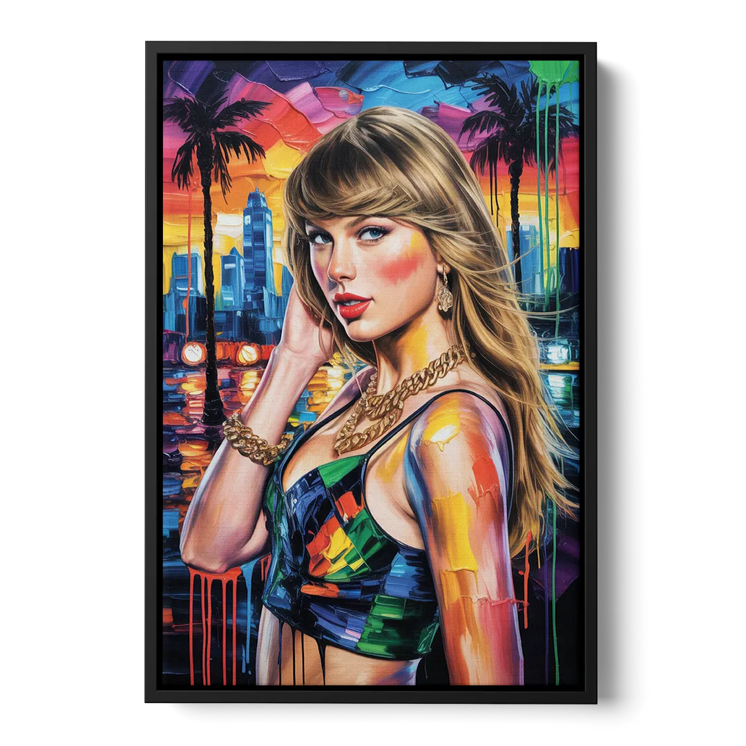 Wild Dreams Front - Black Canvas Wall Art