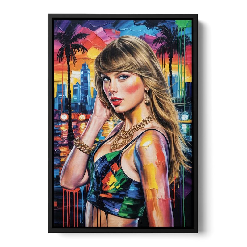 Wild Dreams Front - Black Canvas Wall Art