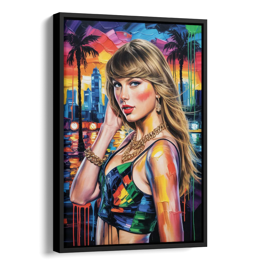 Wild Dreams Side - Black Canvas Wall Art