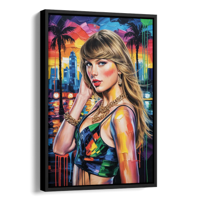 Wild Dreams Side - Black Canvas Wall Art