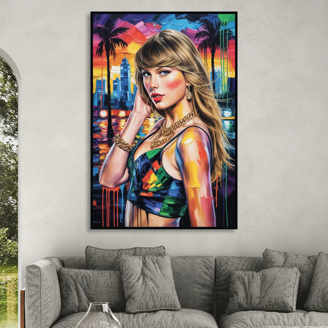 Wild Dreams Sitting Room - Black Canvas Wall Art