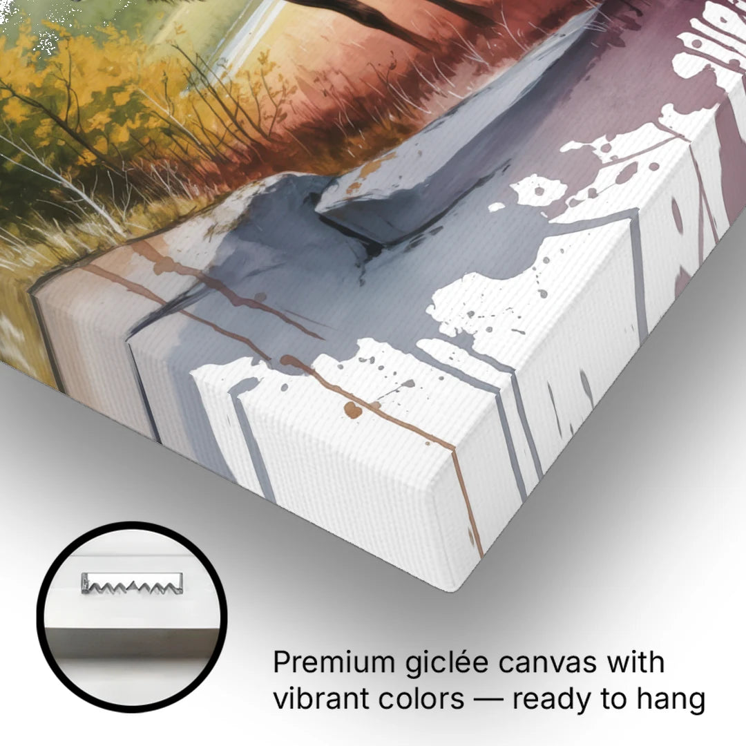 Wildlife of Jasper - Canvas Wall Art - Gallery Wrap Corner