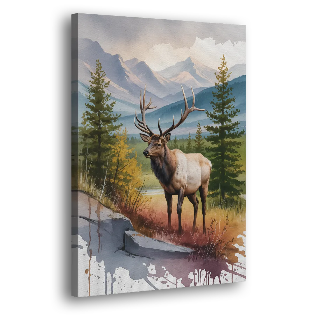 Wildlife of Jasper Side - Canvas Wall Art
