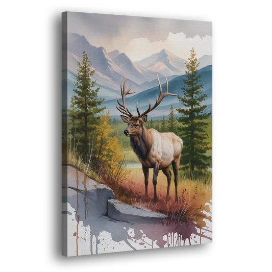 Wildlife of Jasper Side - Canvas Wall Art