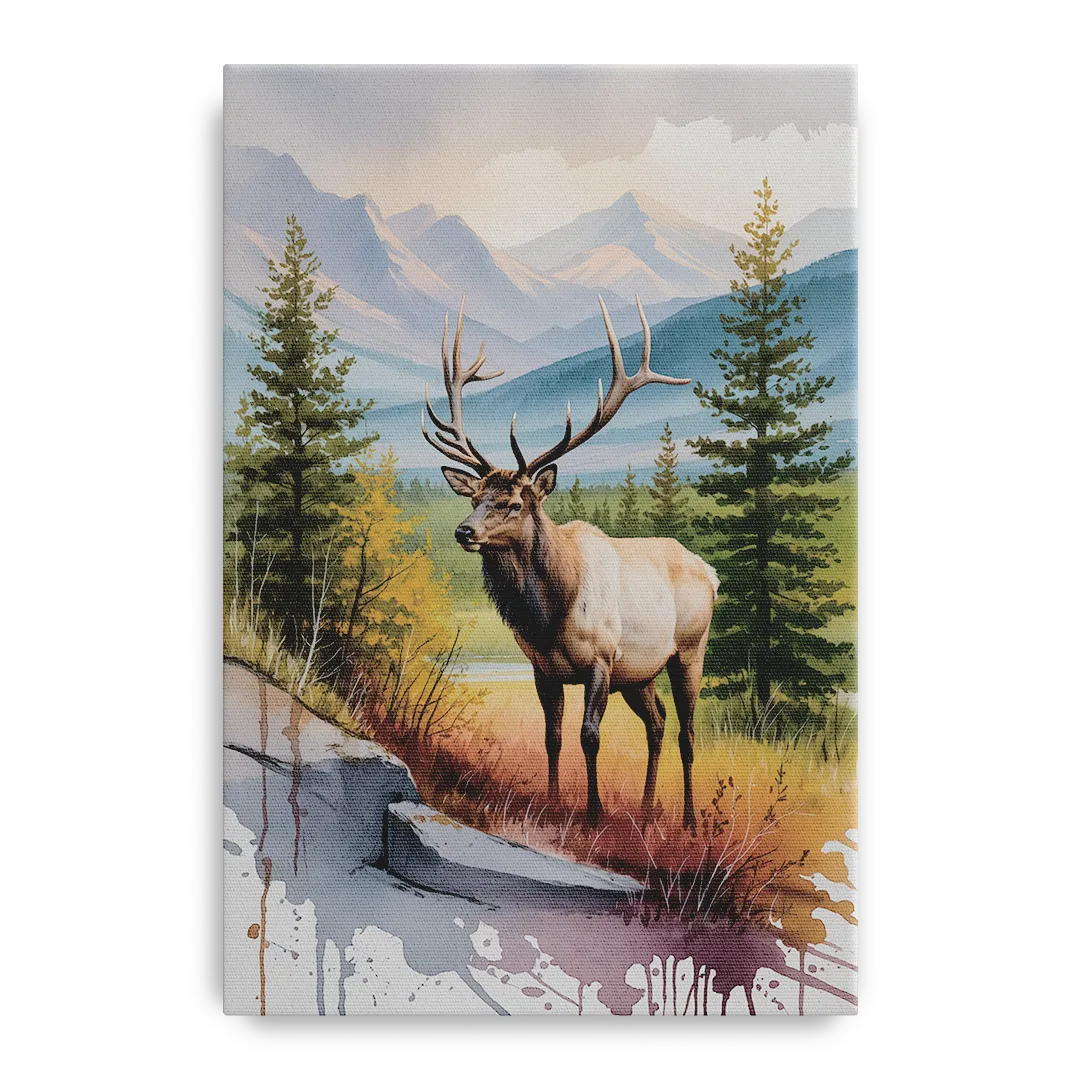 Wildlife of Jasper Front - Canvas Wall Art