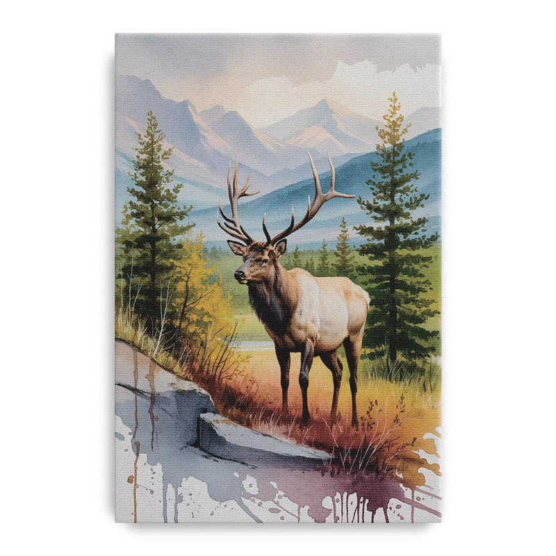 Wildlife of Jasper Front - Canvas Wall Art