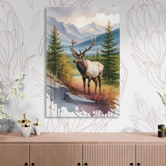 Wildlife of Jasper Living Room - Canvas Wall Art
