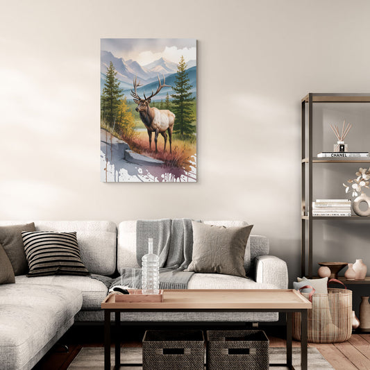 Wildlife of Jasper - Canvas Wall Art Living Room