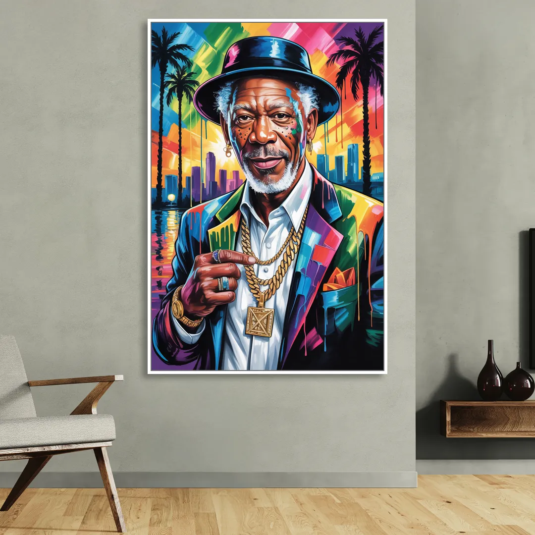 Wisdom Light 2.0 Sitting Room - White Canvas Wall Art