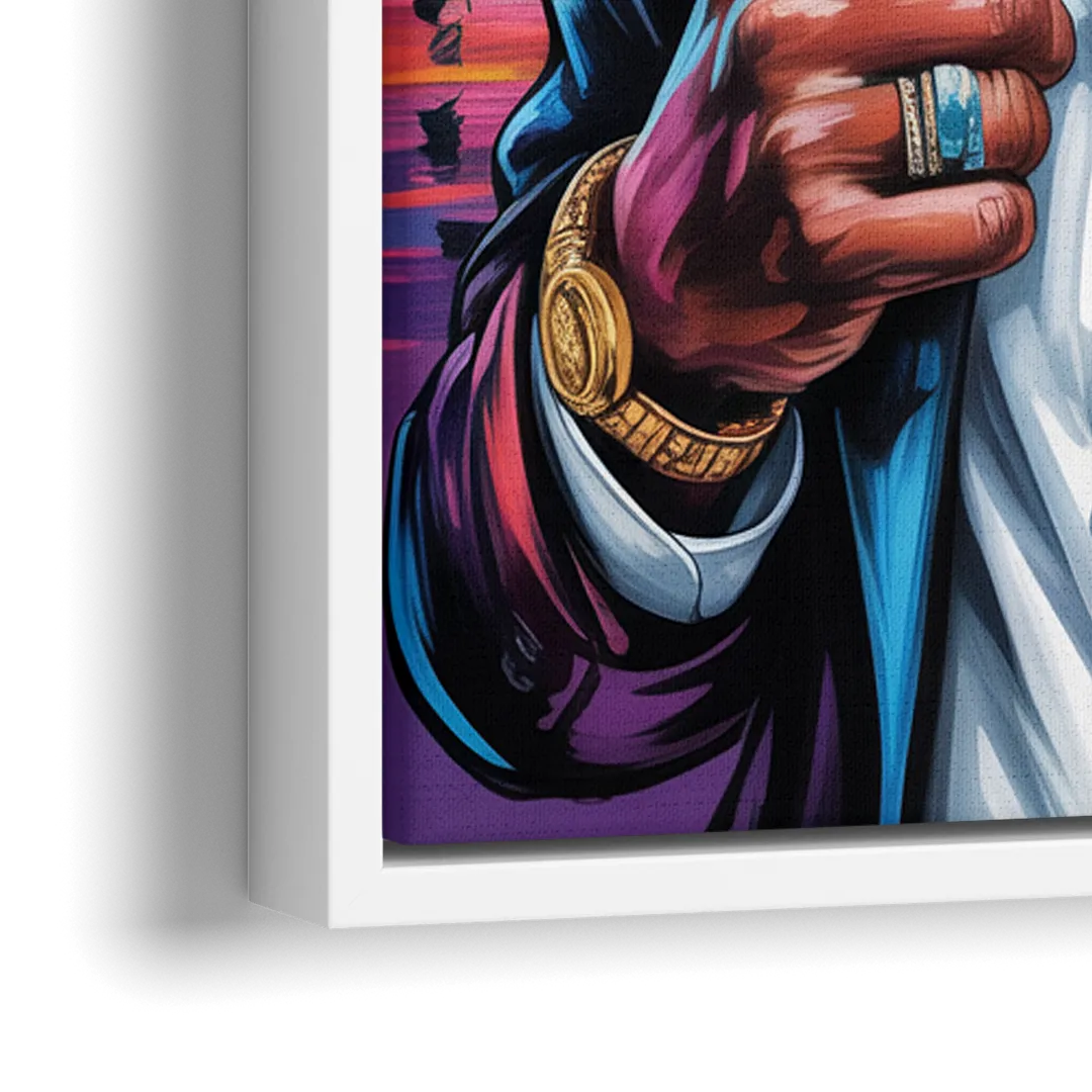 Wisdom Light 2.0 - Close-Up White Frame Canvas