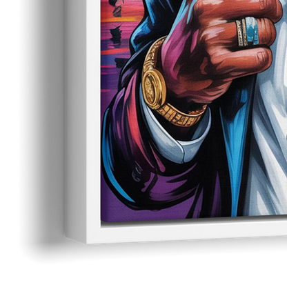 Wisdom Light 2.0 - Close-Up White Frame Canvas