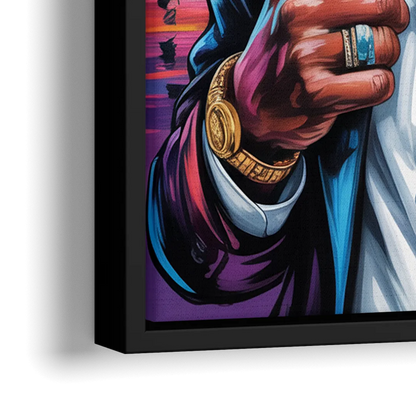Wisdom Light 2.0 - Close-Up Black Frame Canvas