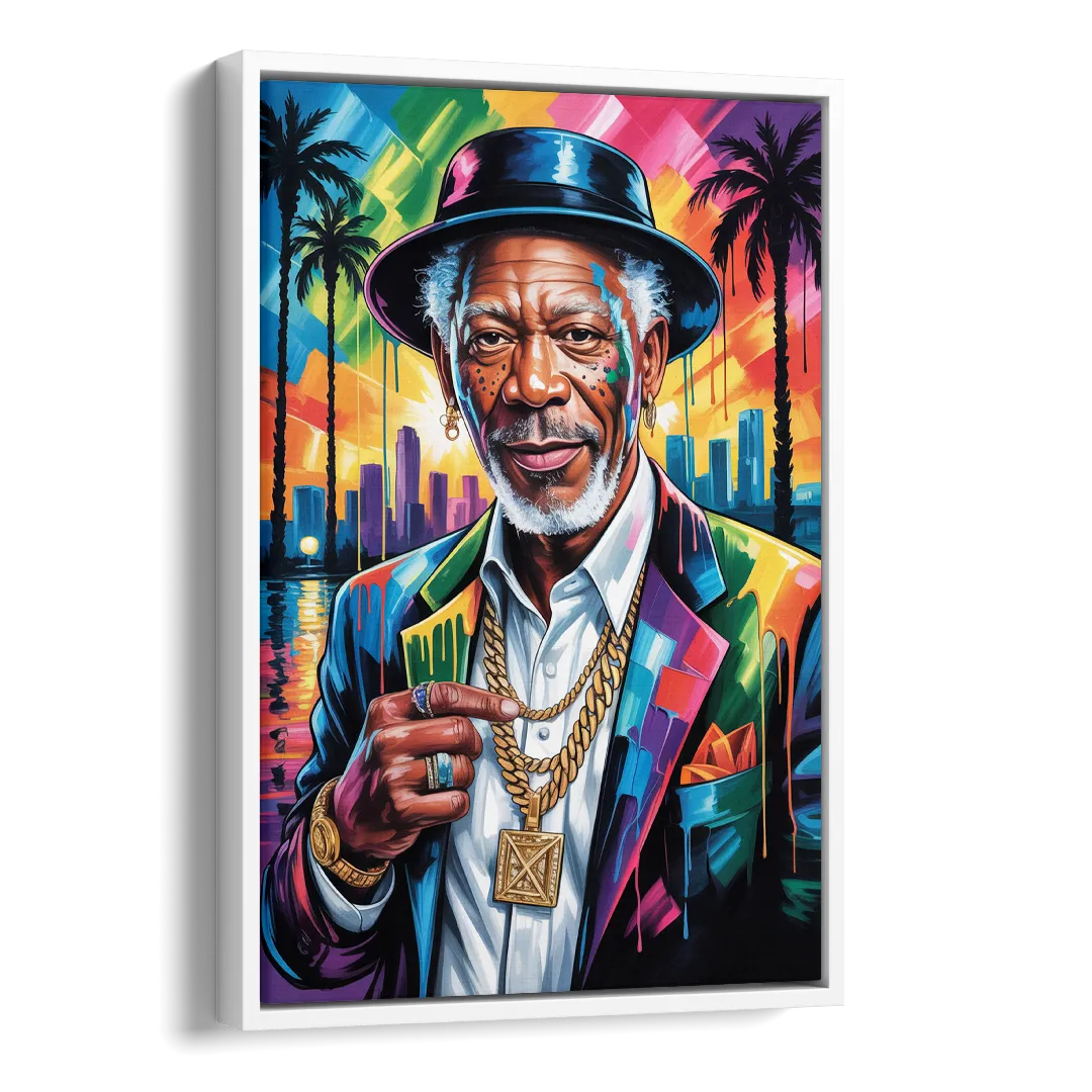 Wisdom Light 2.0 Side - White Canvas Wall Art