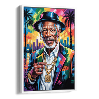 Wisdom Light 2.0 Side - White Canvas Wall Art