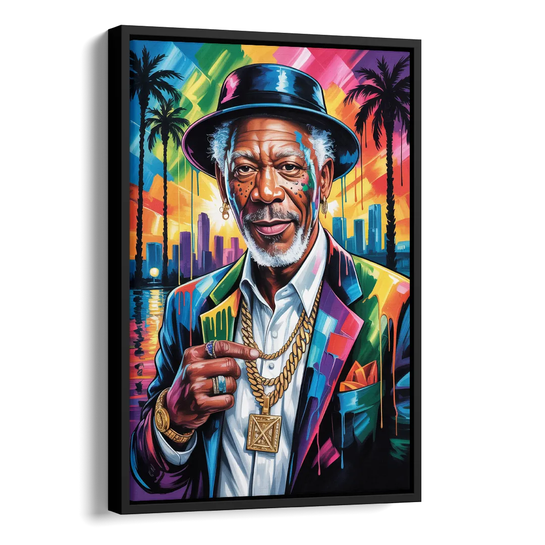 Wisdom Light 2.0 Side - Black Canvas Wall Art