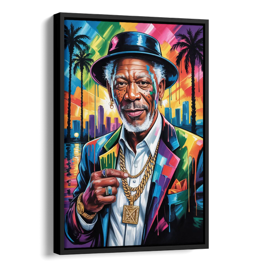 Wisdom Light 2.0 Side - Black Canvas Wall Art