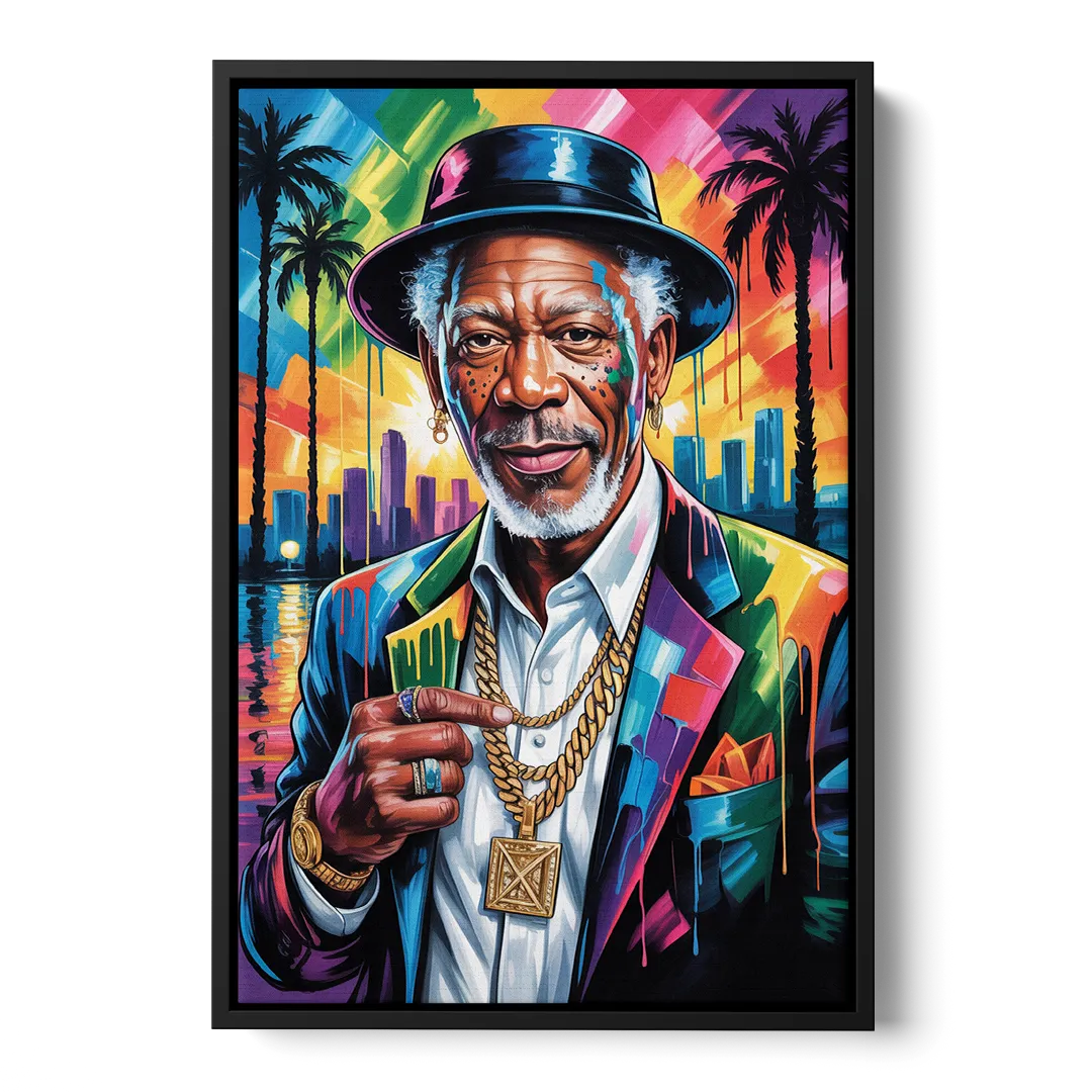 Wisdom Light 2.0 Front - Black Canvas Wall Art