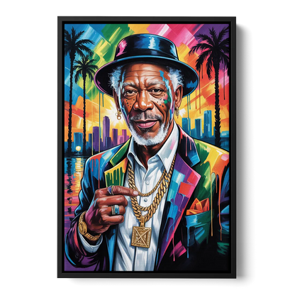Wisdom Light 2.0 Front - Black Canvas Wall Art