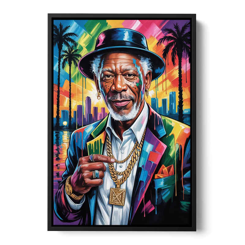 Wisdom Light 2.0 Front - Black Canvas Wall Art