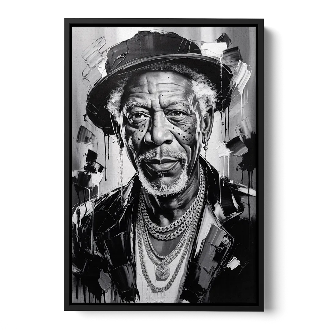 Wisdom Light Front - Black Canvas Wall Art