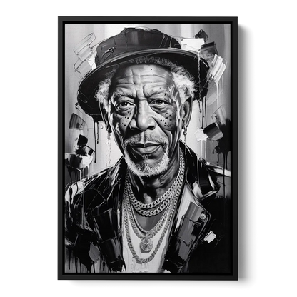 Wisdom Light Front - Black Canvas Wall Art